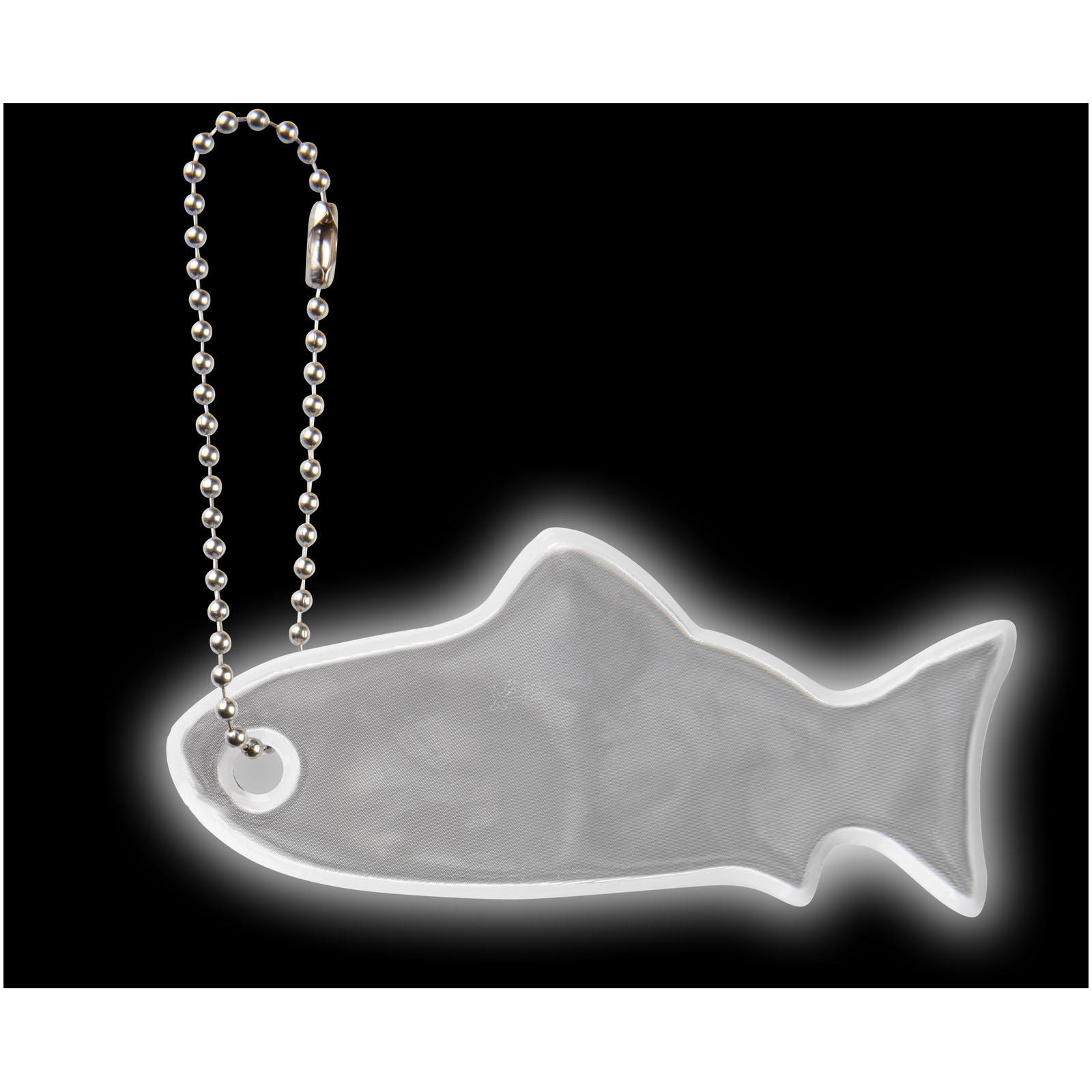 Gancio riflettente a forma di pesce