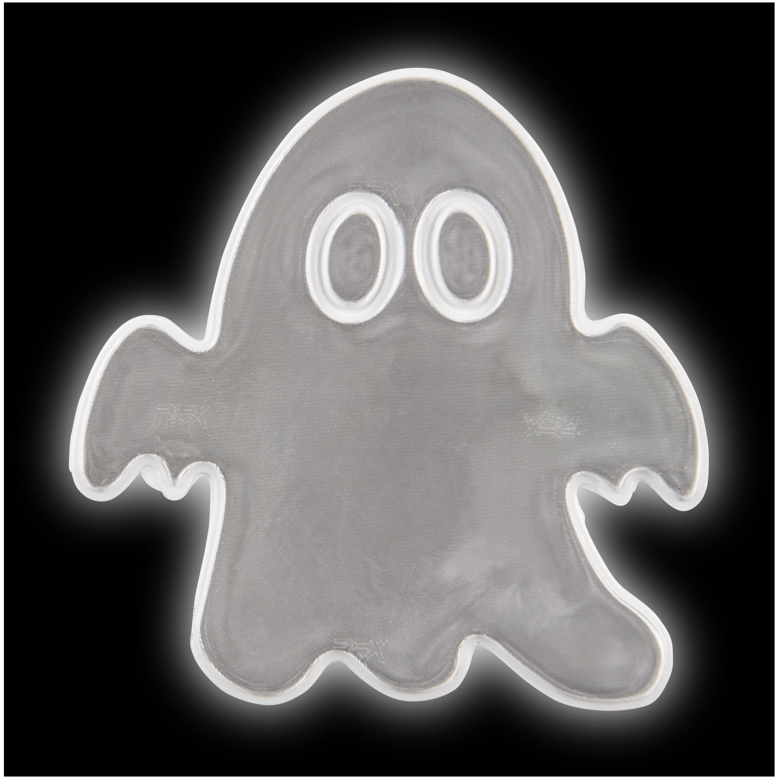 Piccolo adesivo riflettente a forma di fantasma