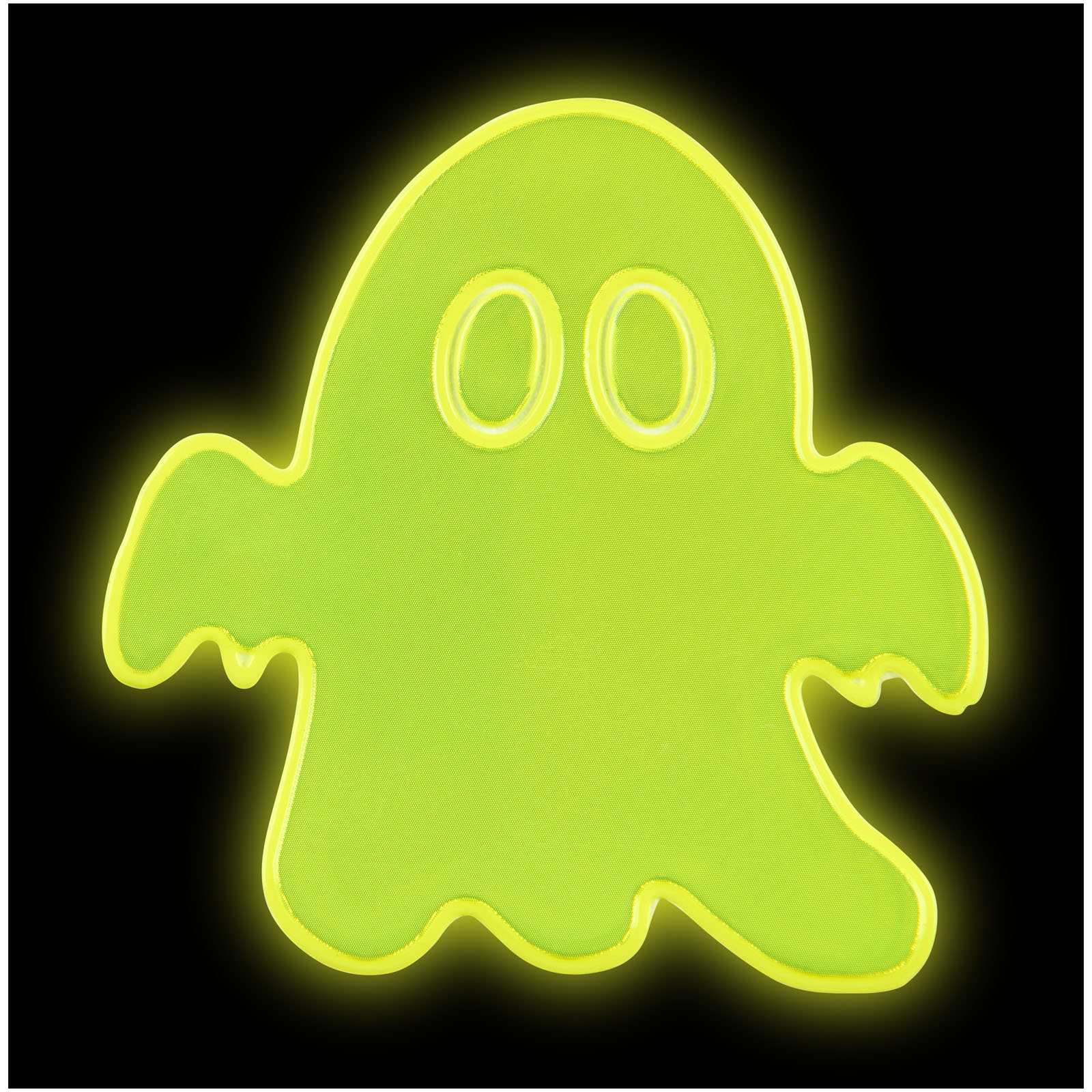 Piccolo adesivo riflettente a forma di fantasma