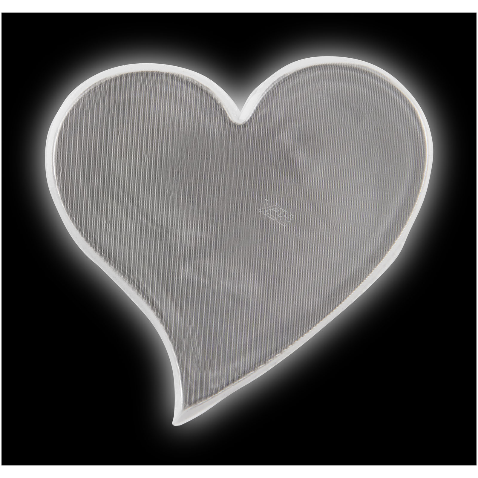 Grande adesivo riflettente a forma di cuore