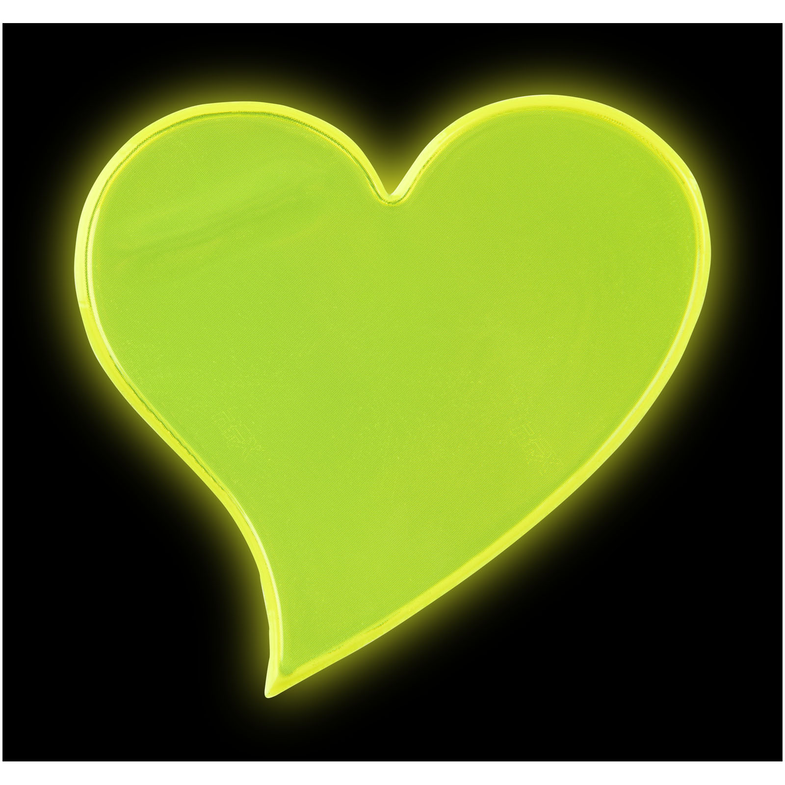 Grande adesivo riflettente a forma di cuore