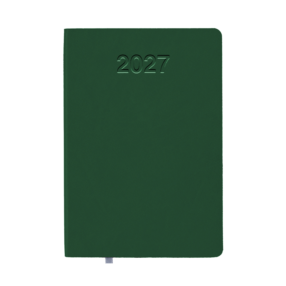 Agenda giornaliera 2027 con copertina flessibile in PU termovirante