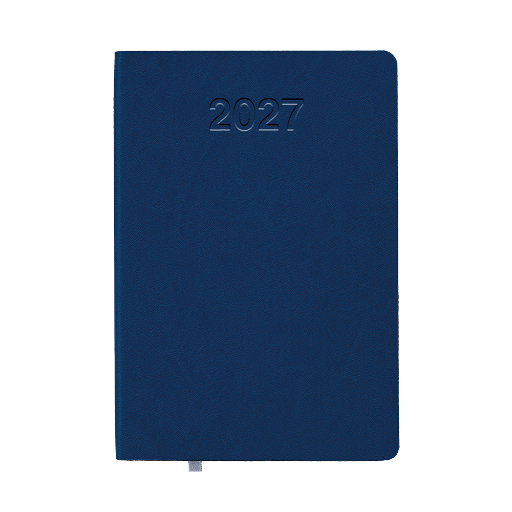 Agenda giornaliera 2027 con copertina flessibile in PU termovirante