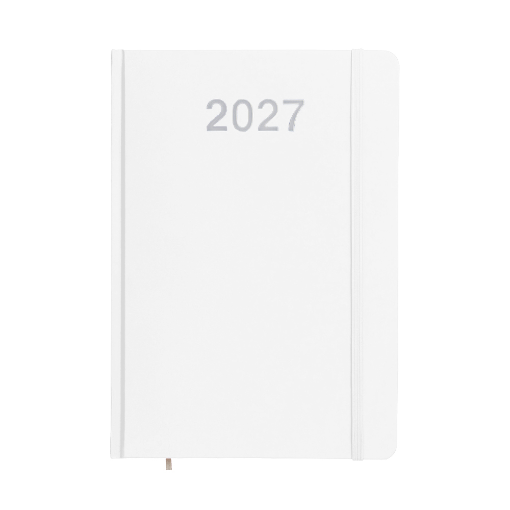 Agenda settimanale 2027, copertina rigida in cartoncino laminato