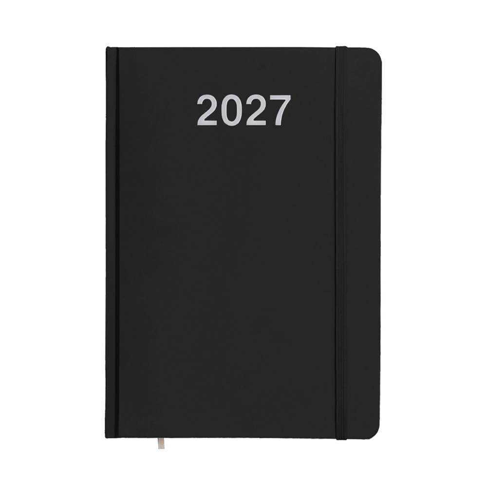 Agenda settimanale 2027, copertina rigida in cartoncino laminato