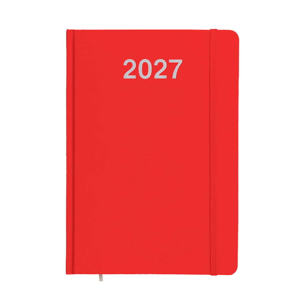 Agenda settimanale 2027, copertina rigida in cartoncino laminato