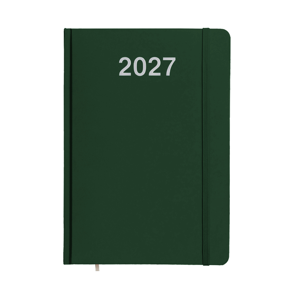 Agenda settimanale 2027, copertina rigida in cartoncino laminato