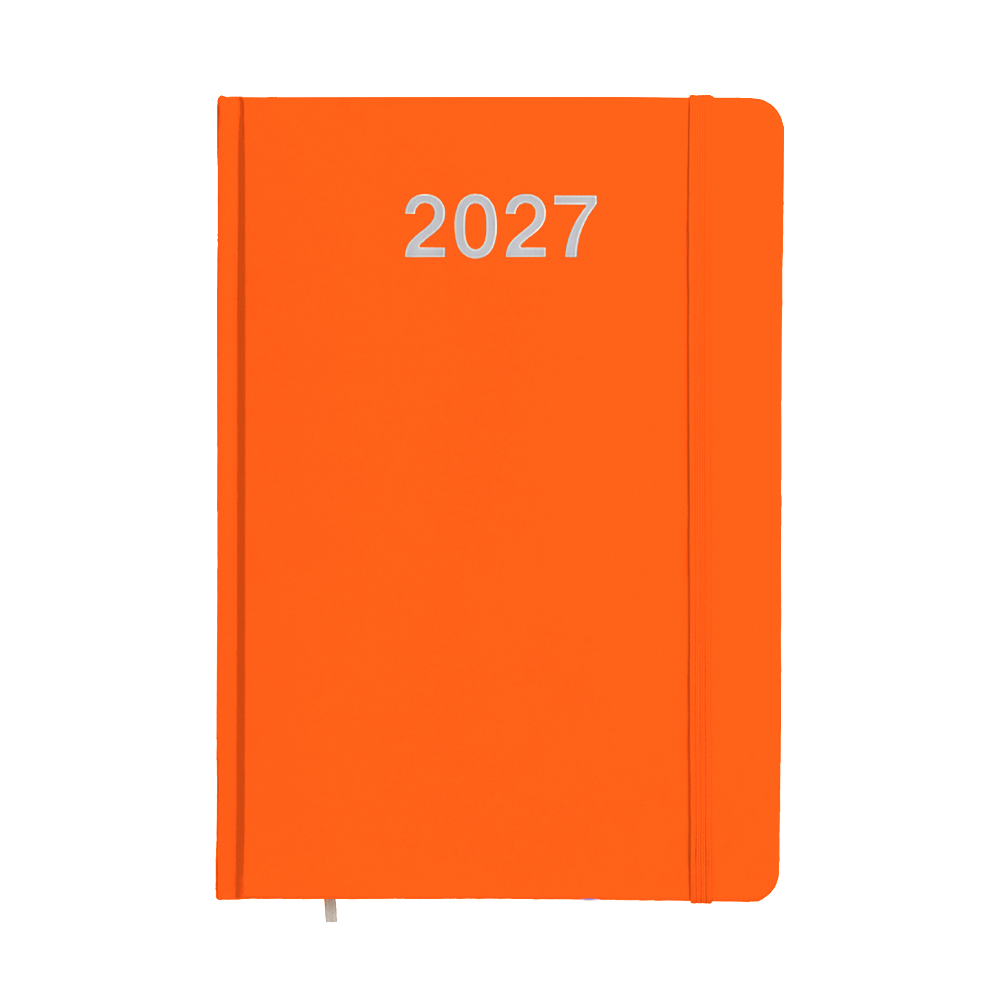 Agenda settimanale 2027, copertina rigida in cartoncino laminato