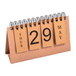 Calendario perpetuo in cartoncino con spirale (giorni e mesi...