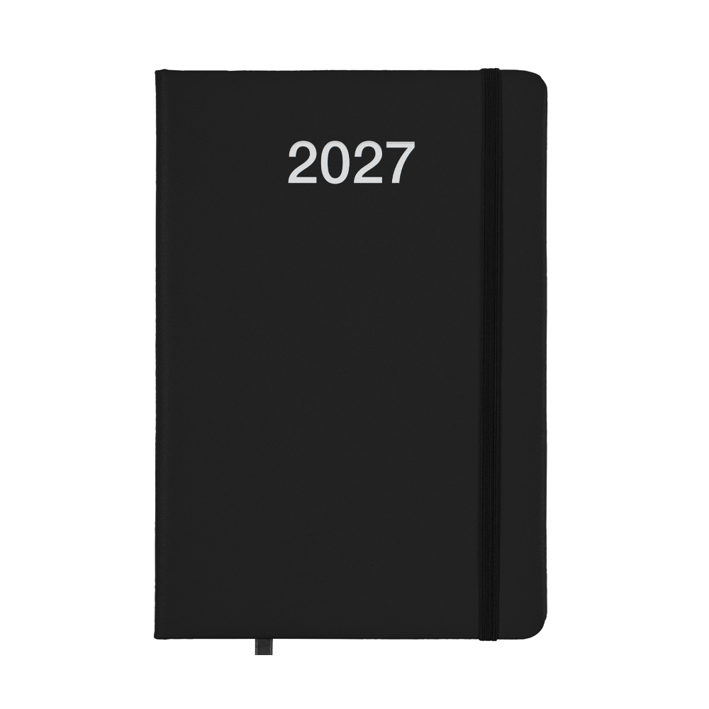 Agenda giornaliera 2027 con copertina rigida in PU