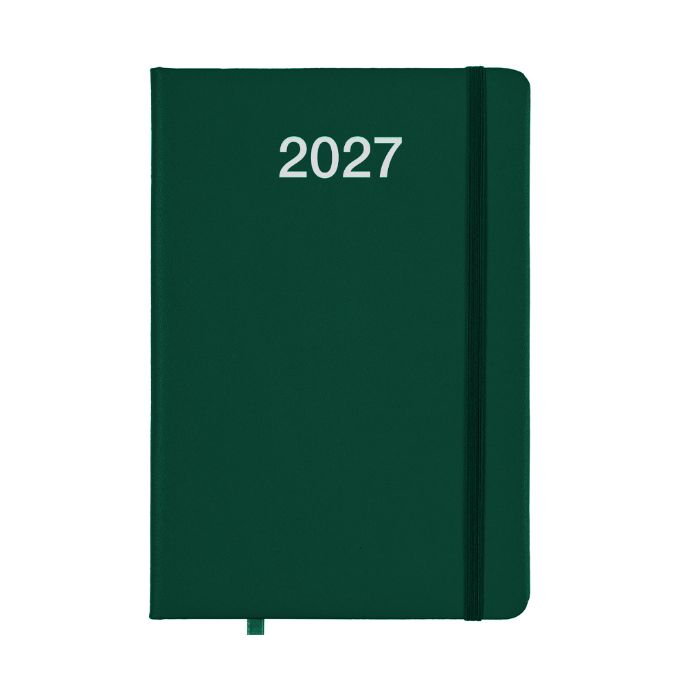 Agenda giornaliera 2027 con copertina rigida in PU