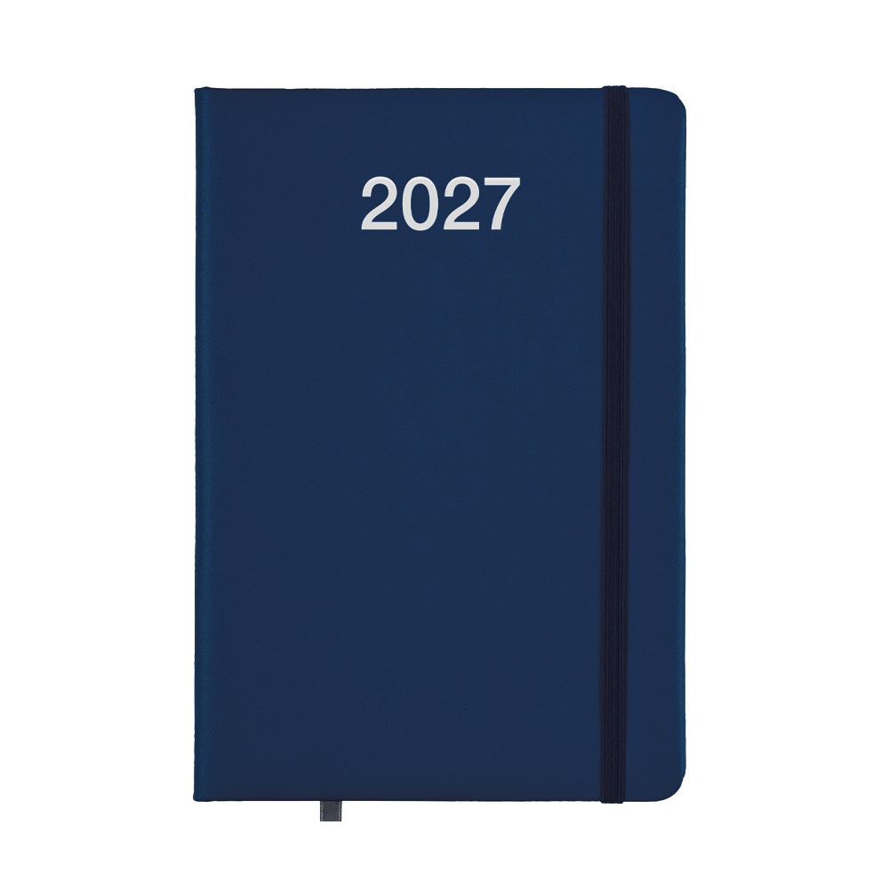 Agenda giornaliera 2027 con copertina rigida in PU