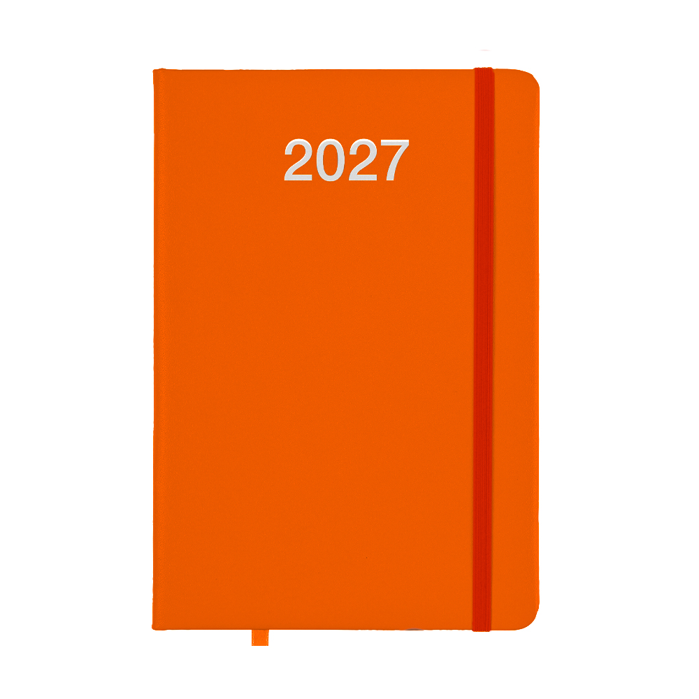 Agenda giornaliera 2027 con copertina rigida in PU