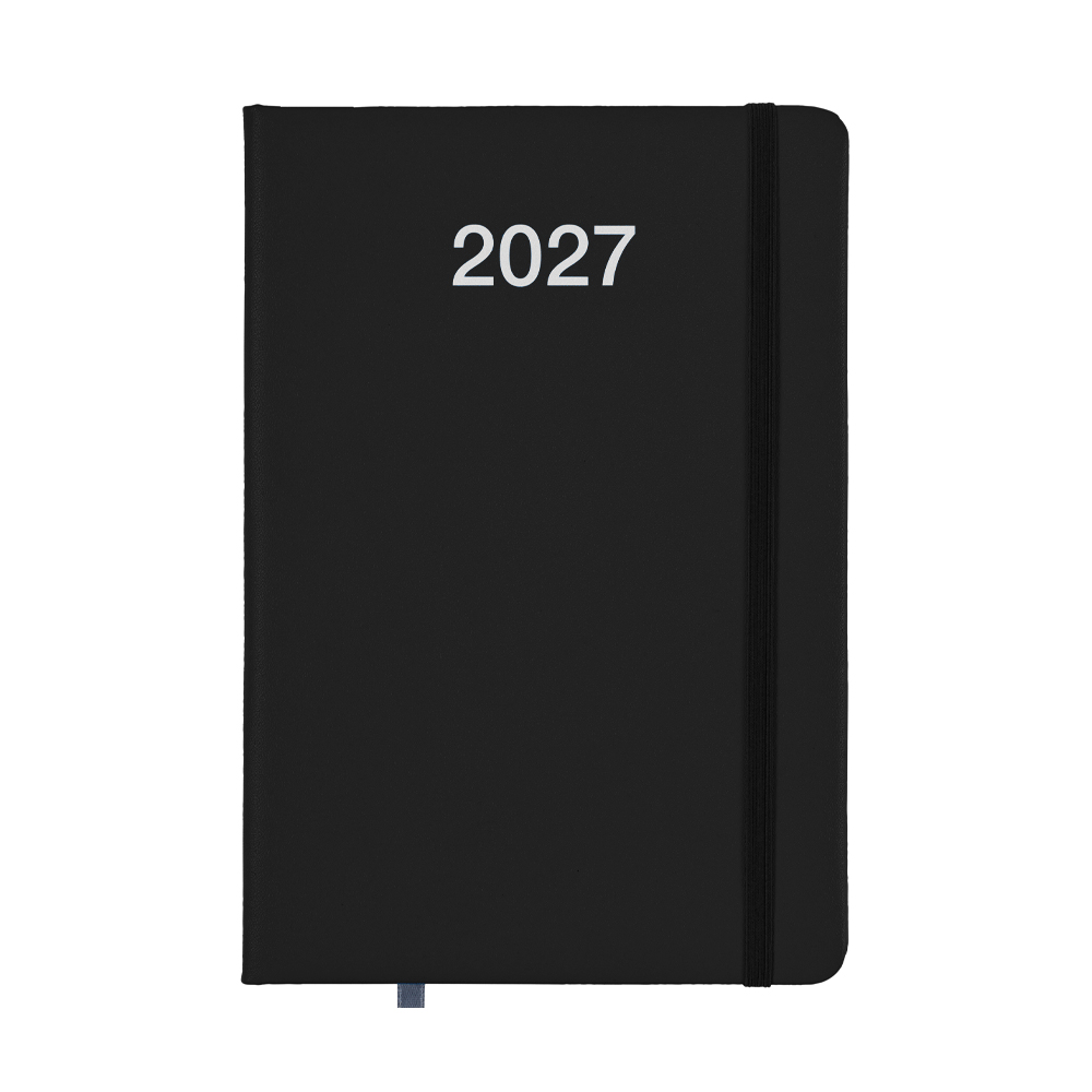 Agenda giornaliera 2027 con copertina rigida in PU