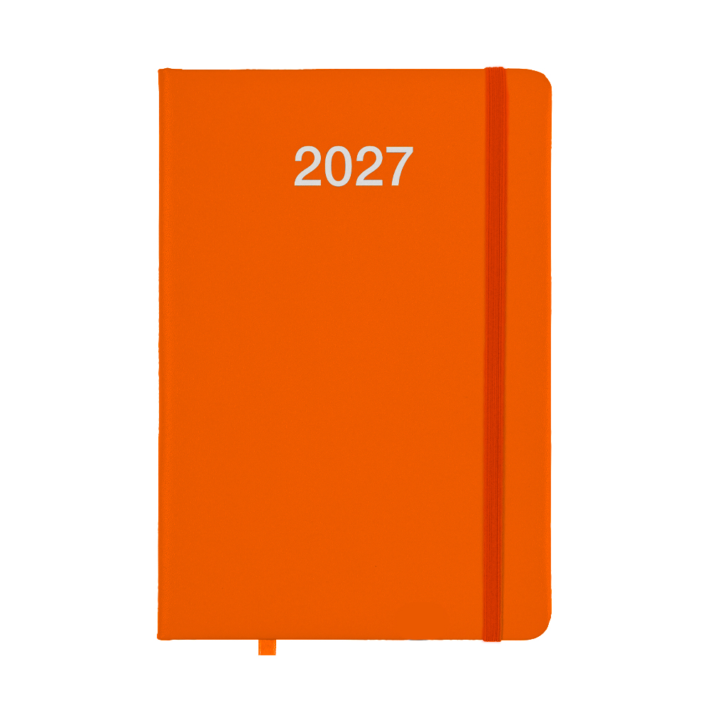 Agenda giornaliera 2027 con copertina rigida in PU