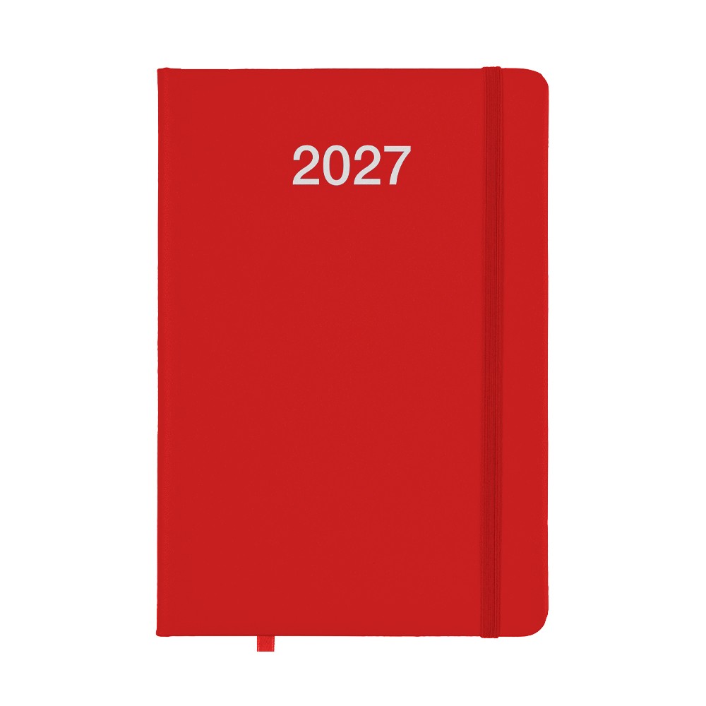 Agenda settimanale 2027 con copertina rigida in PU