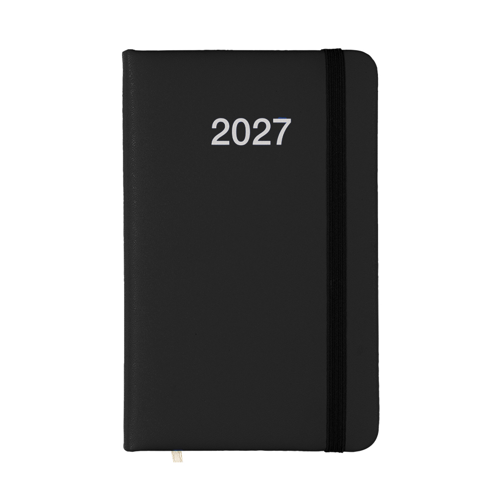 Agenda tascabile settimanale 2027 con copertina rigida in PU
