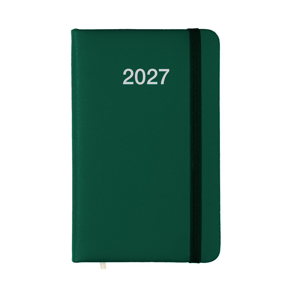 Agenda tascabile settimanale 2027 con copertina rigida in PU