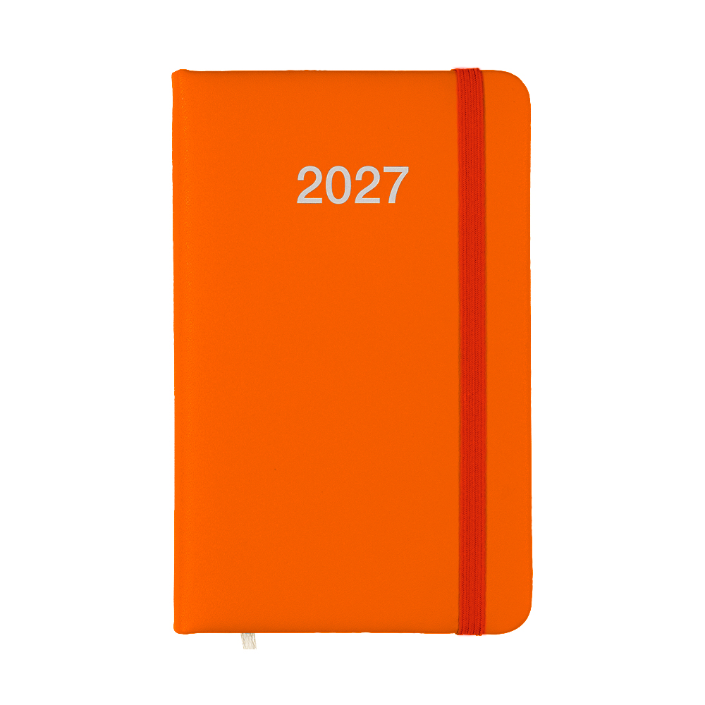 Agenda tascabile settimanale 2027 con copertina rigida in PU