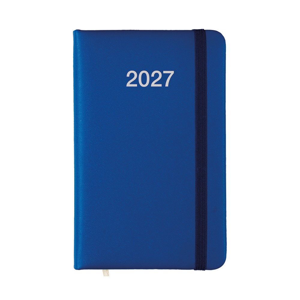 Agenda tascabile settimanale 2027 con copertina rigida in PU