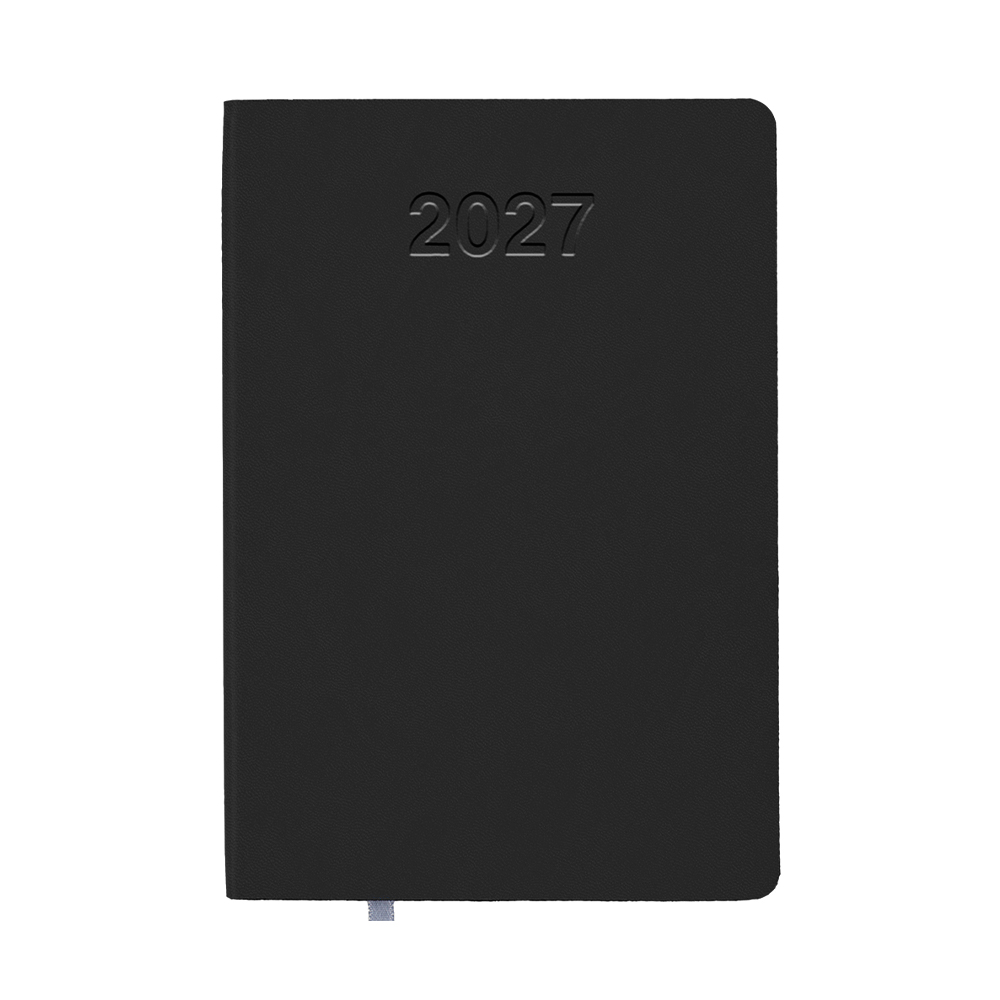 Agenda settimanale 2027 con copertina flessibile in PU termovirante