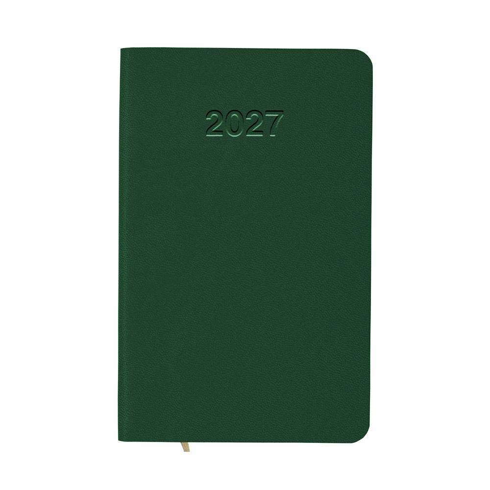 Agenda tascabile settimanale 2027 con copertina flessibile in PU termovirante