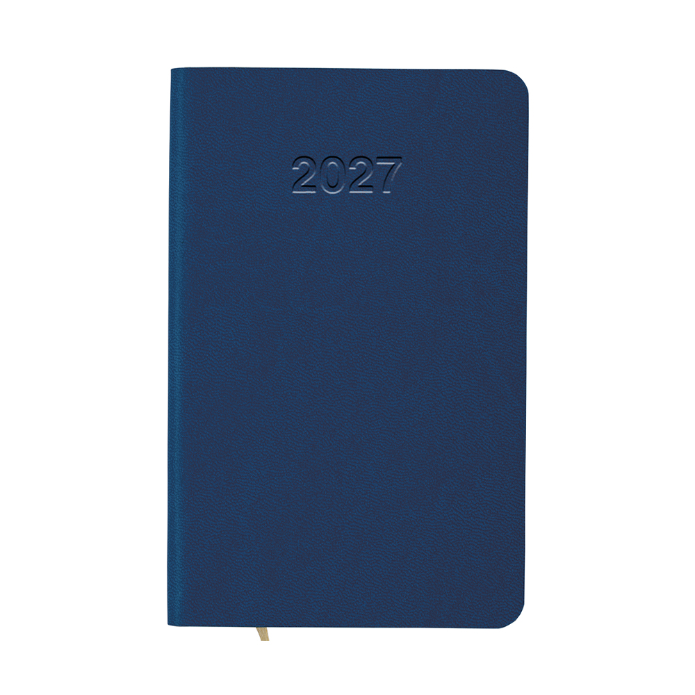 Agenda tascabile settimanale 2027 con copertina flessibile in PU termovirante