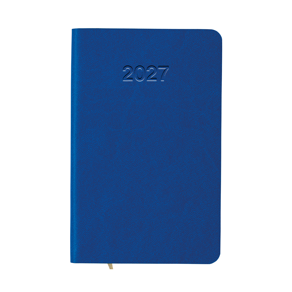 Agenda tascabile settimanale 2027 con copertina flessibile in PU termovirante