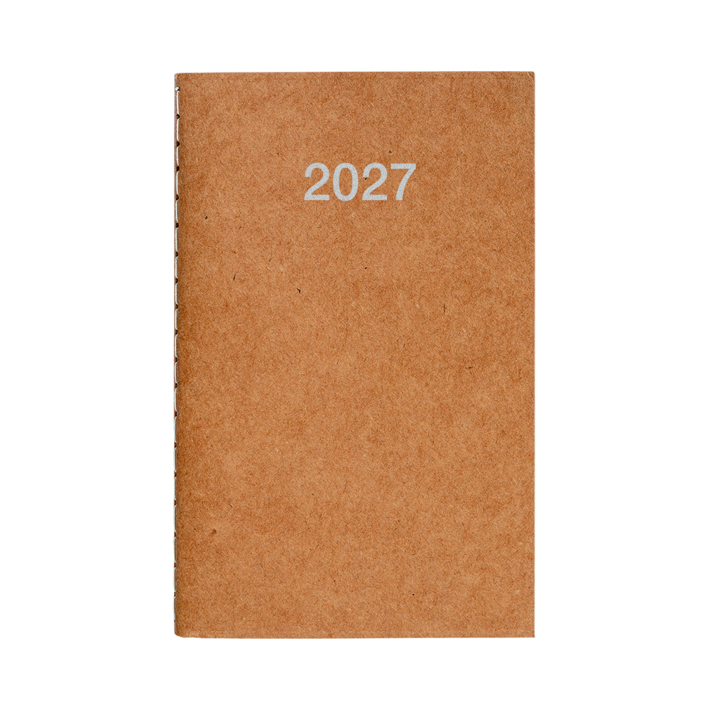 Agenda tascabile settimanale 2027 con copertina flessibile in cartoncino