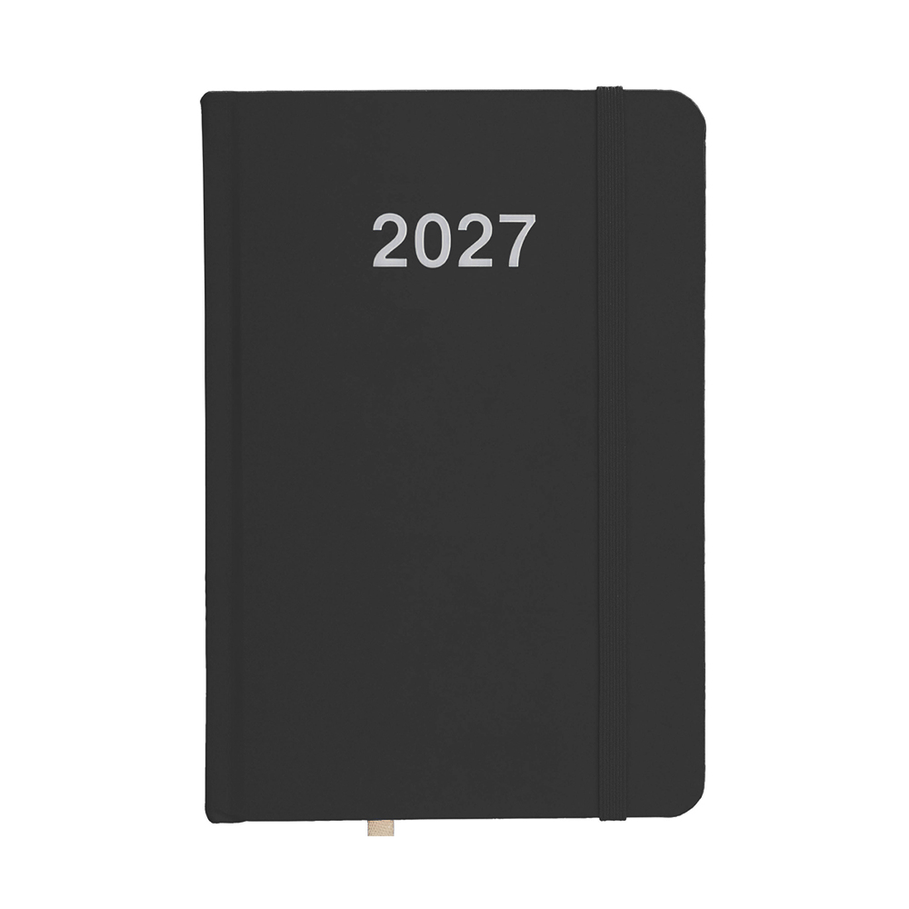 Agenda giornaliera 2027, copertina rigida in cartoncino laminato