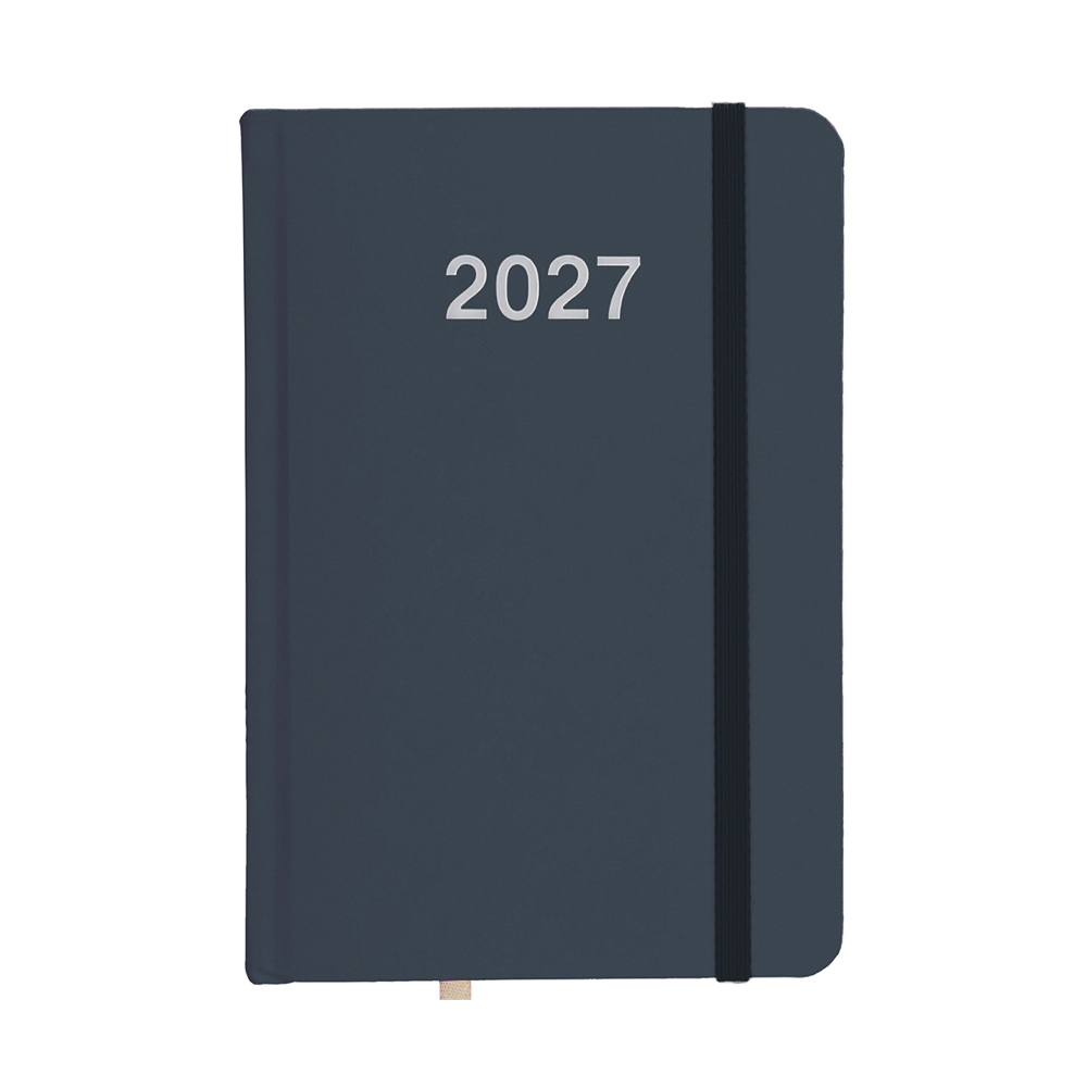 Agenda giornaliera 2027, copertina rigida in cartoncino laminato