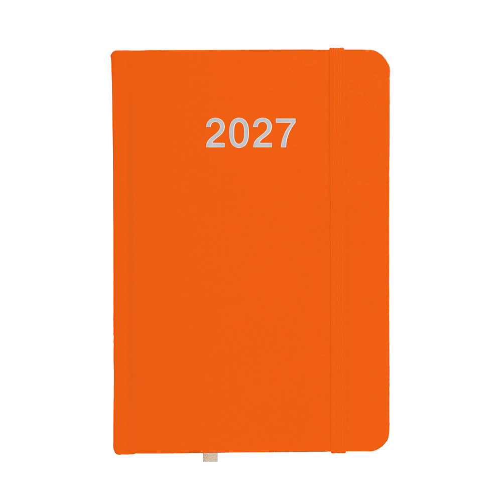 Agenda giornaliera 2027, copertina rigida in cartoncino laminato