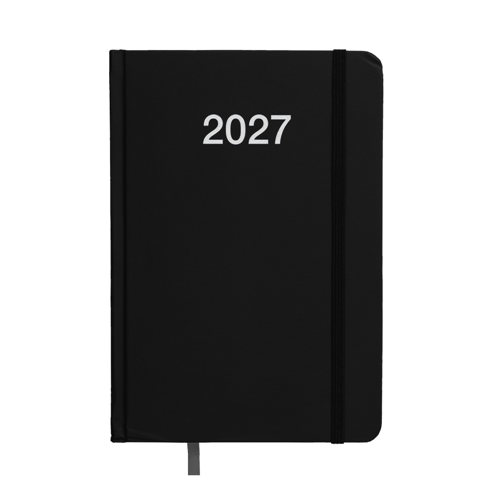Agenda giornaliera 2027, copertina rigida in cartoncino laminato
