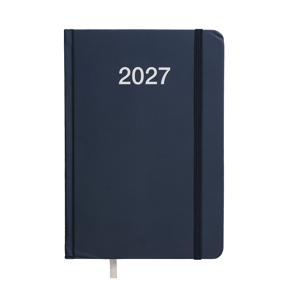 Agenda giornaliera 2027, copertina rigida in cartoncino laminato
