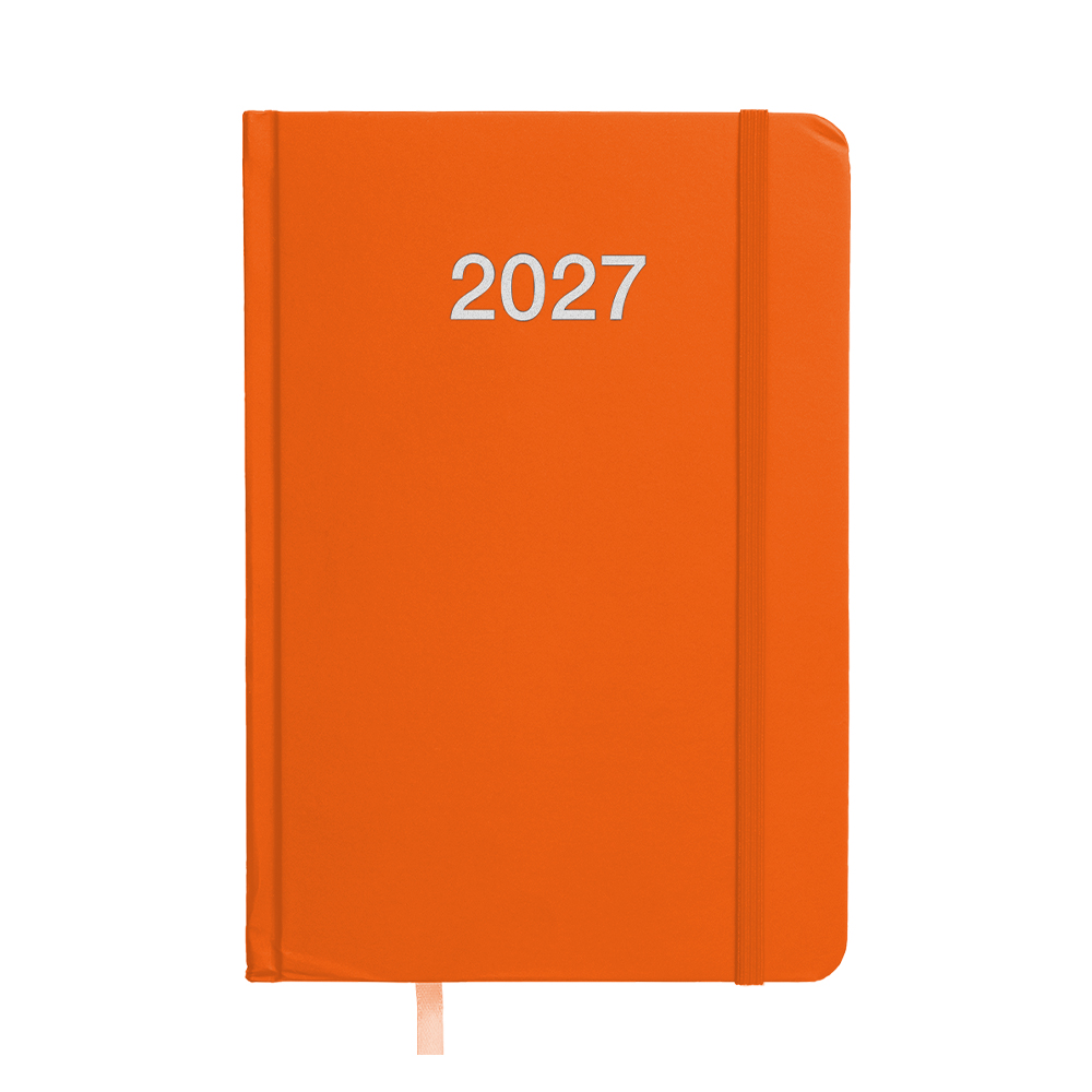 Agenda giornaliera 2027, copertina rigida in cartoncino laminato
