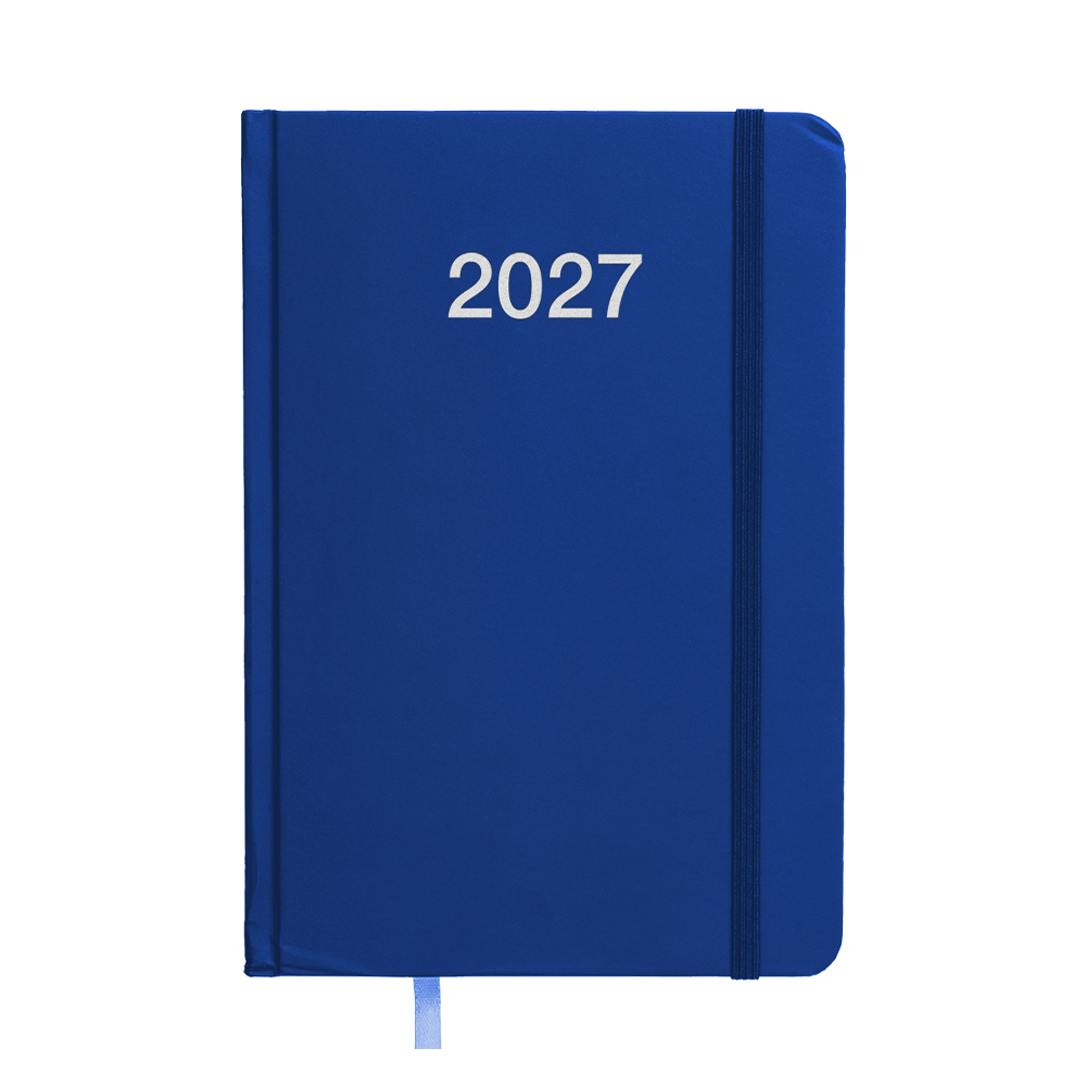 Agenda giornaliera 2027, copertina rigida in cartoncino laminato