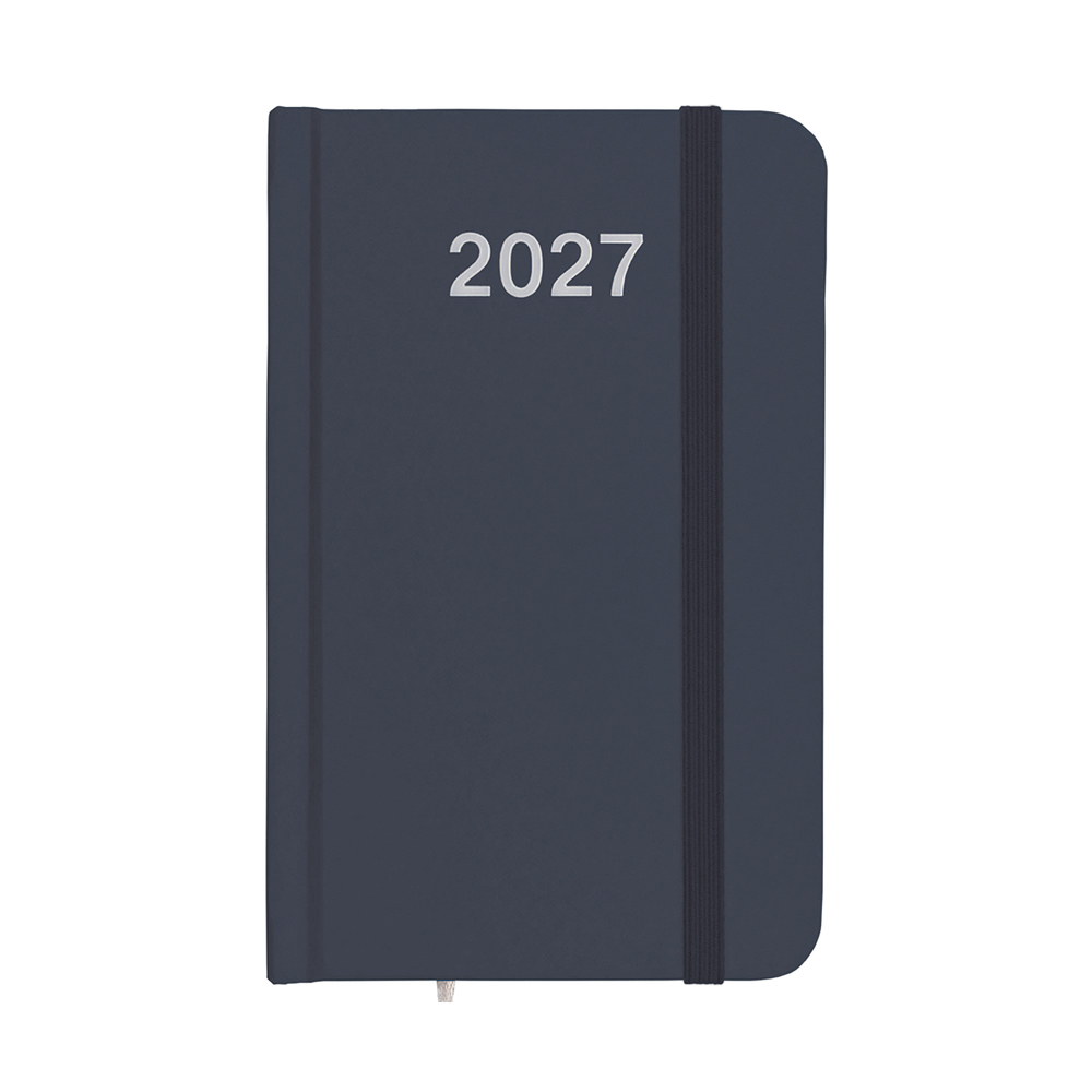 Agenda tascabile settimanale 2027, copertina rigida in cartoncino laminato