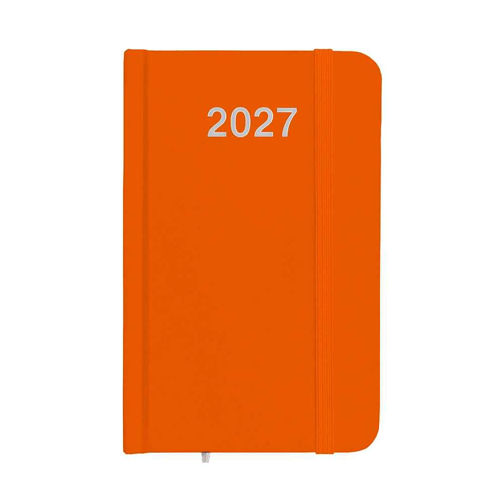 Agenda tascabile settimanale 2027, copertina rigida in cartoncino laminato