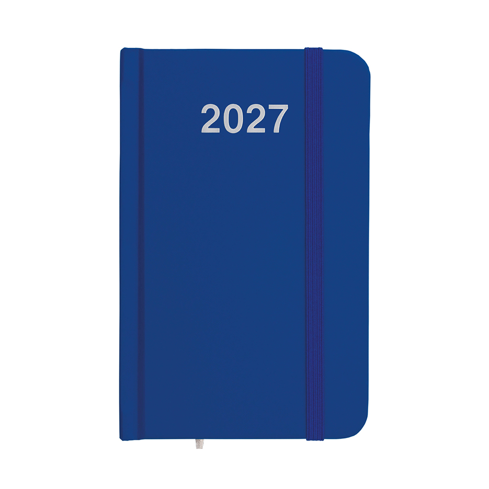 Agenda tascabile settimanale 2027, copertina rigida in cartoncino laminato