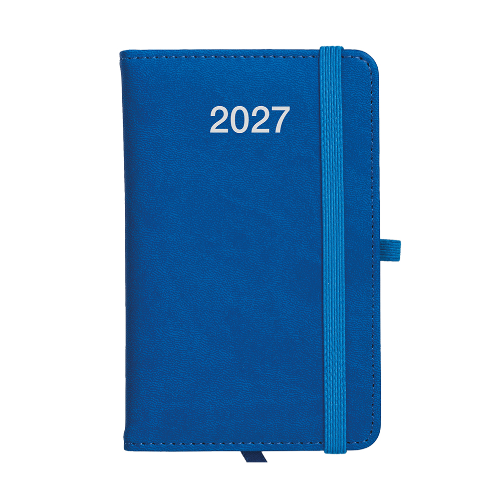 Agenda tascabile settimanale 2027, copertina rigida in PU termovirante con impuntura