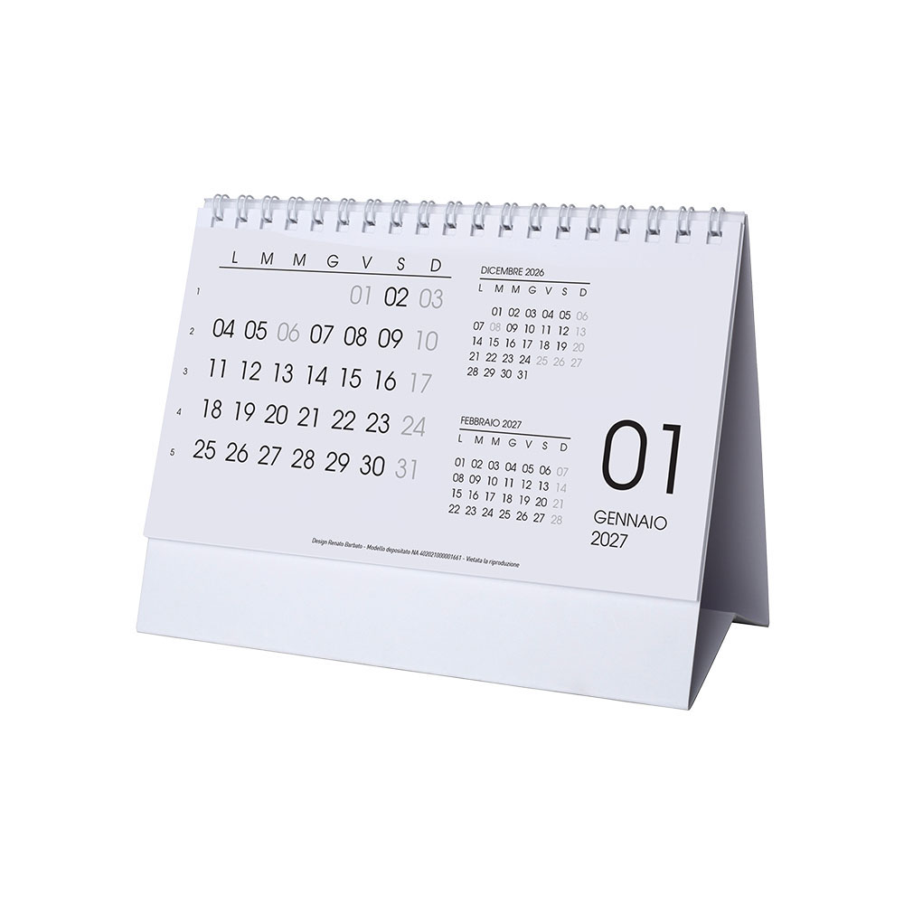 Calendario 2027 da tavolo mensile, 13 fogli