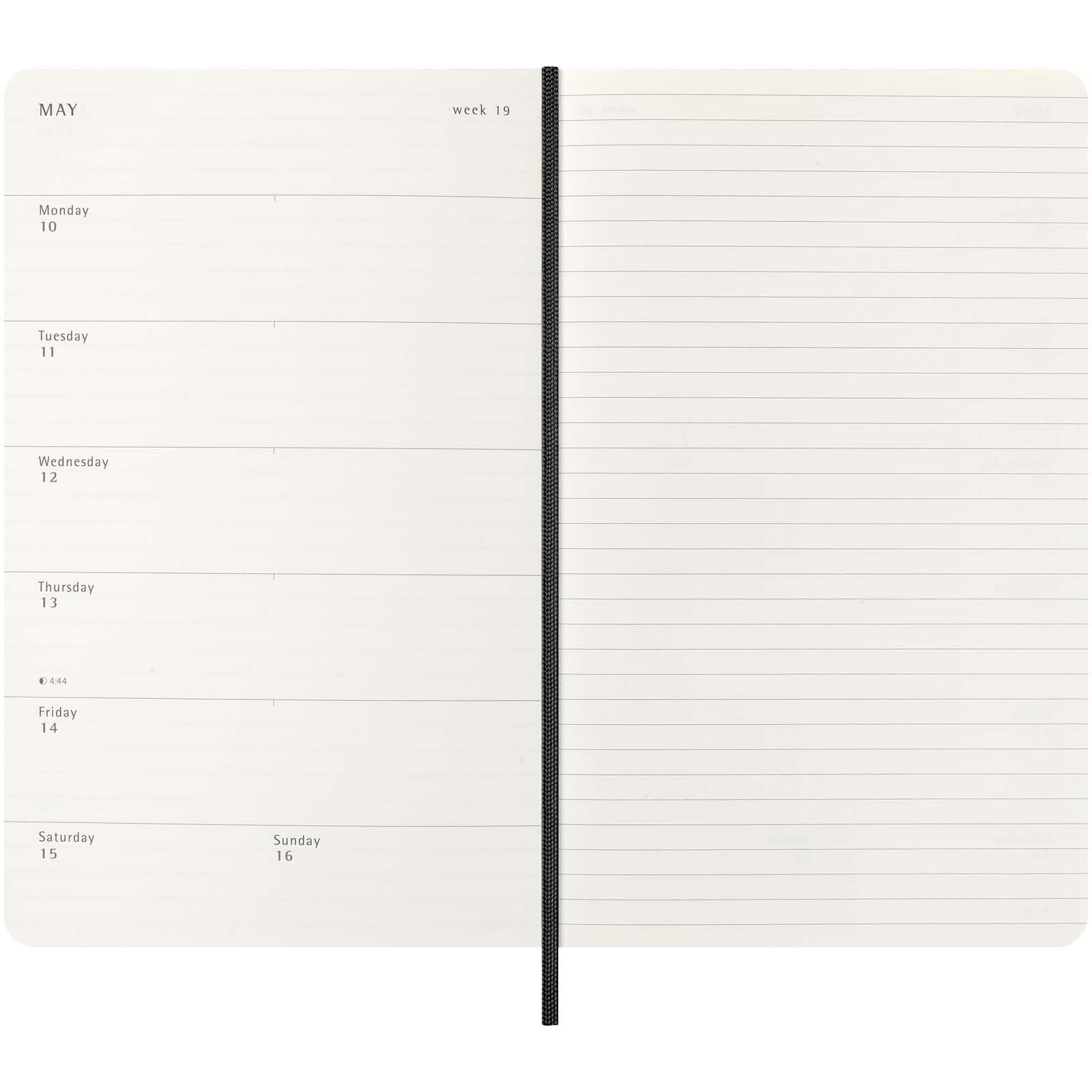 Blocco note 12 mesi formato L con copertina morbida Moleskine