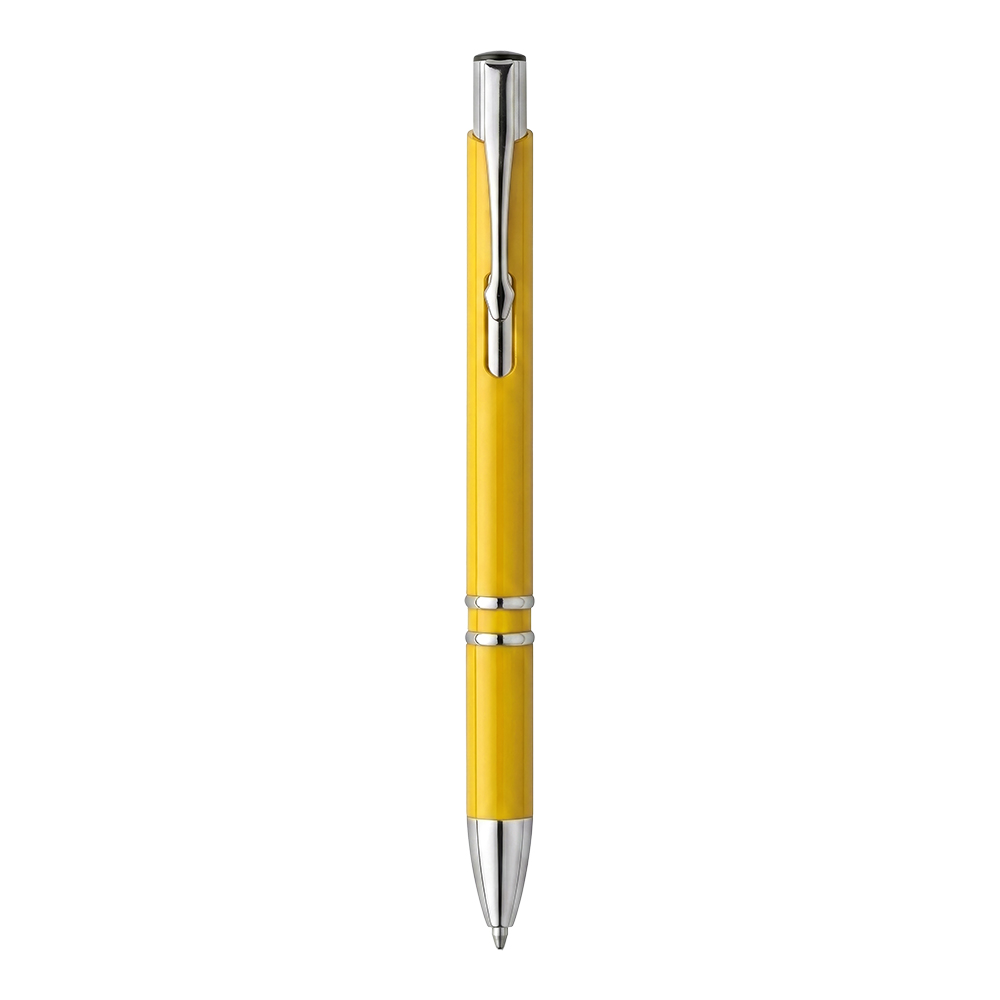 Penna a scatto in ABS. Clip e particolari cromati