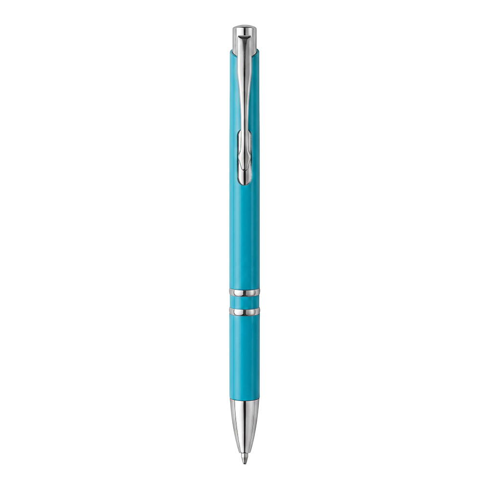 Penna a scatto in ABS. Clip e particolari cromati