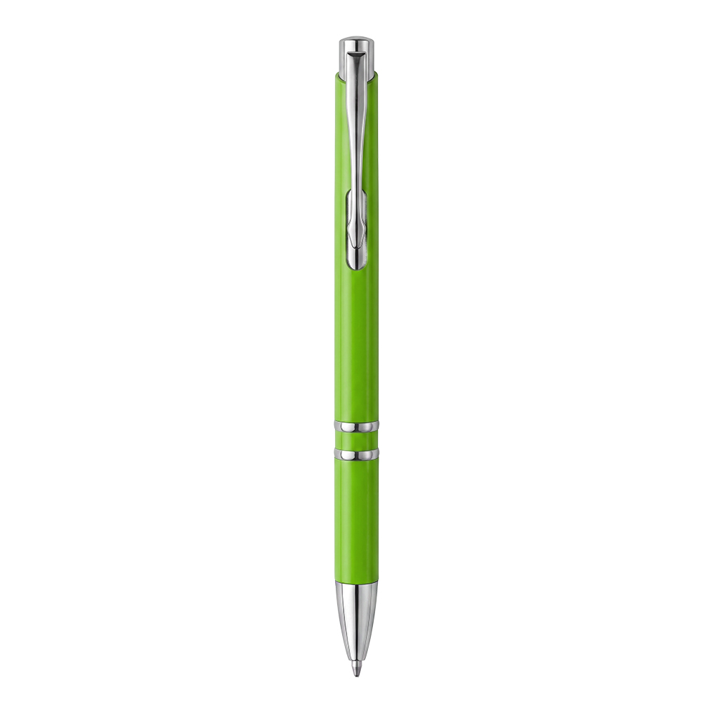 Penna a scatto in ABS. Clip e particolari cromati