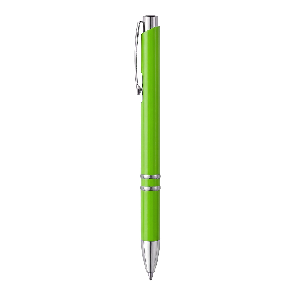 Penna a scatto in ABS. Clip e particolari cromati