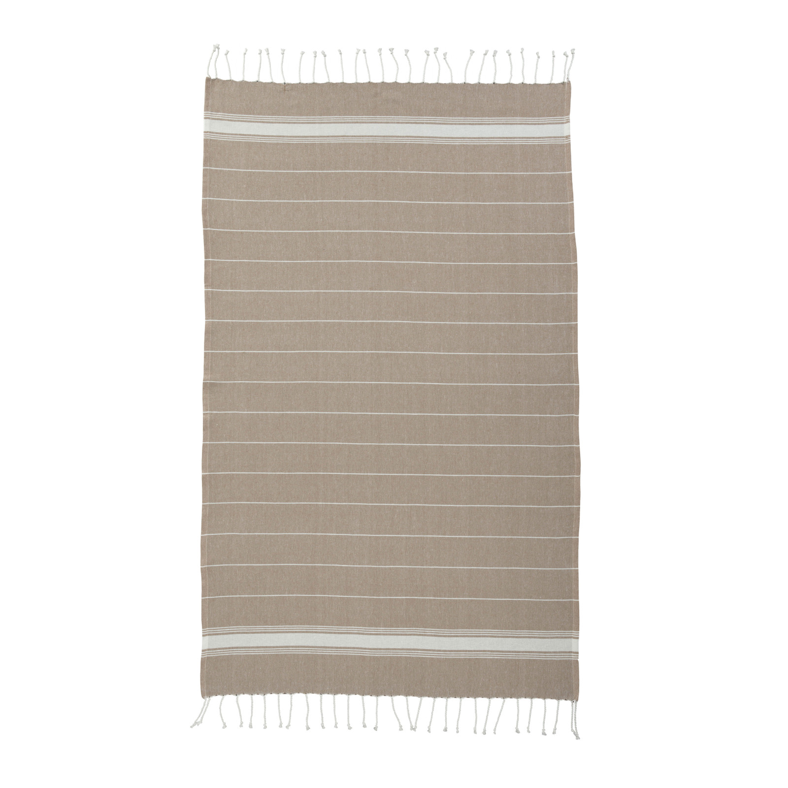 Telo mare/pareo stile Fouta 100% cotone 182gr/m2 con frange, misura  90x170 cm