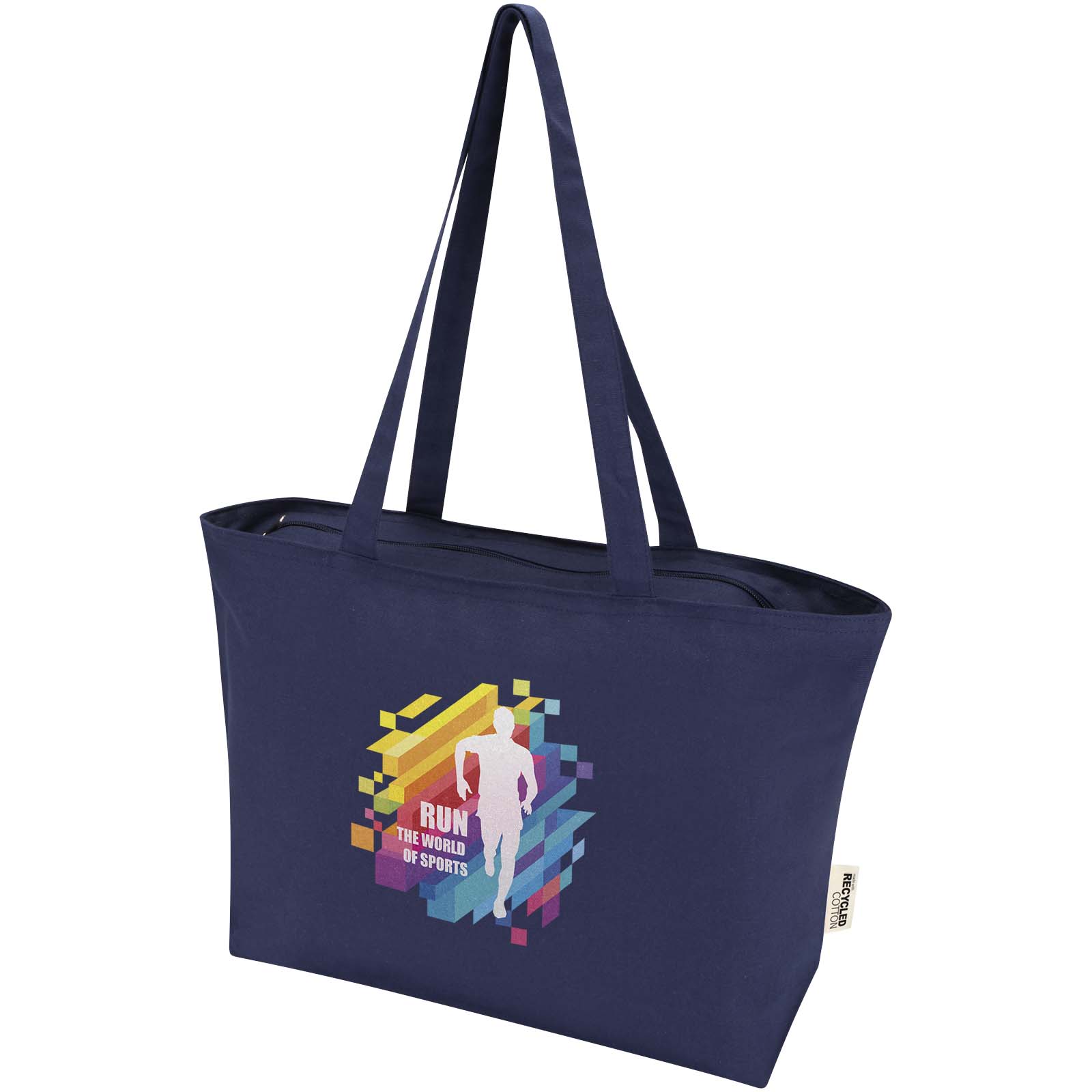 Shopper in cotone 320 g/m² con zip Ningbo - 15L