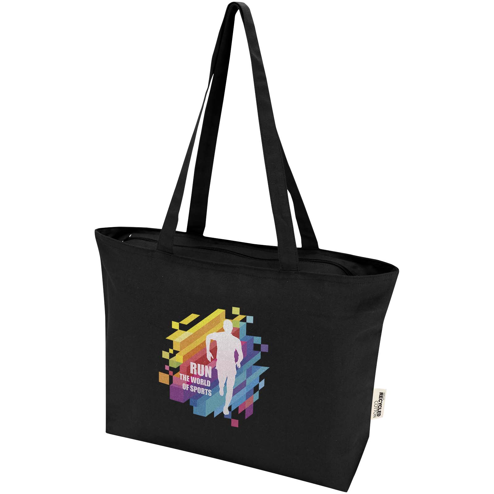 Shopper in cotone 320 g/m² con zip Ningbo - 15L