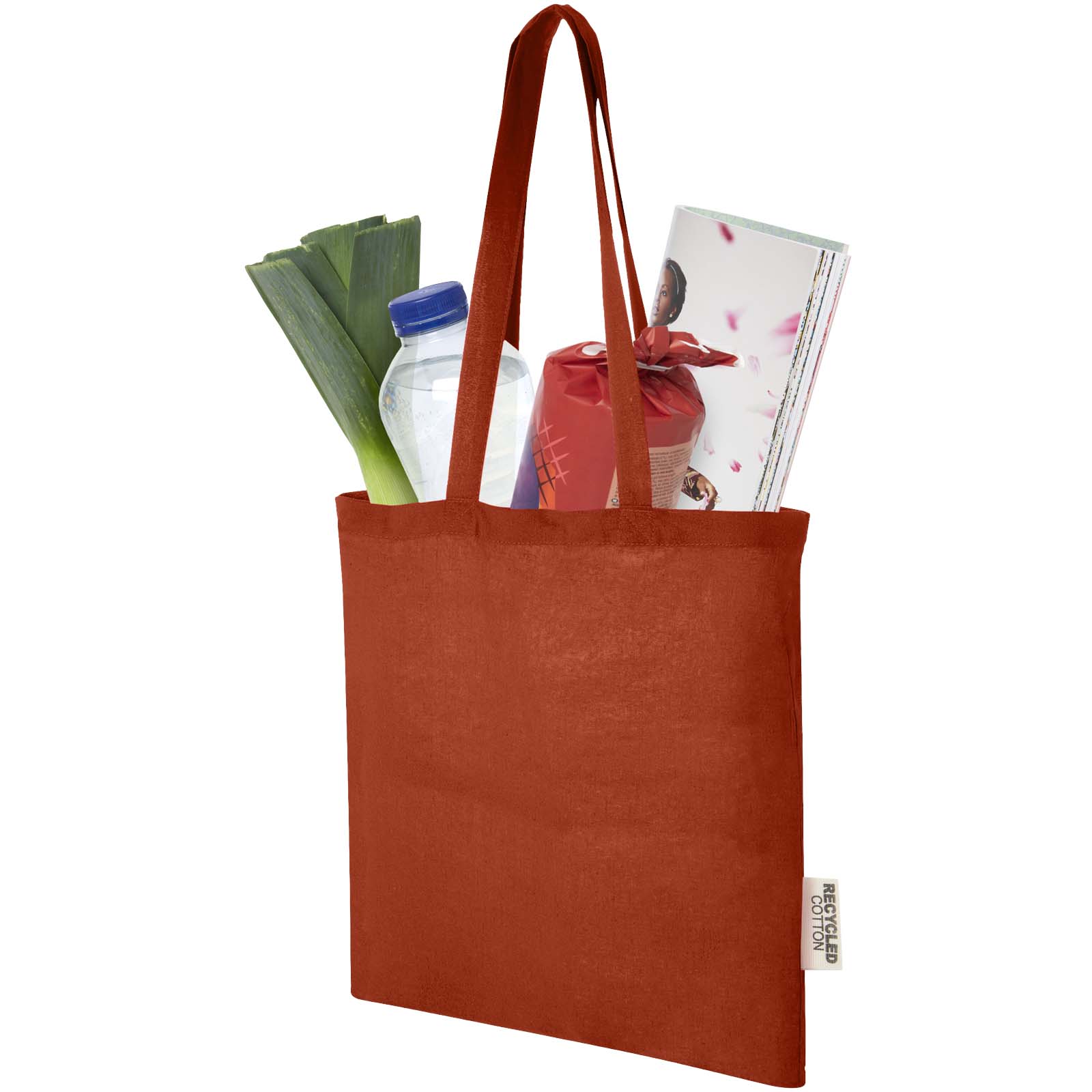 Tote bag in cotone riciclato GRS da 140 g/m2 Madras - 7L